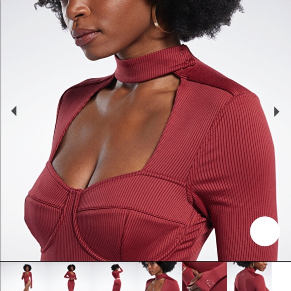 Red cardi B bodysuit - Picture 4 of 6